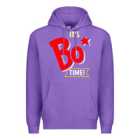 Purple it's bo time Premium Hoodie - PixelWave