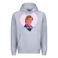 Heather Grey sexy rexy Premium Hoodie - PixelWave