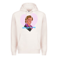 Pale Pink sexy rexy Premium Hoodie - PixelWave