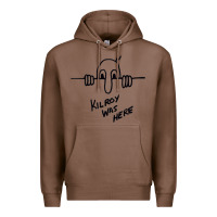 Chestnut Kilroy was here (on RedBubble) gift Premium Hoodie - PixelWave