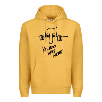 Mustard Kilroy was here (on RedBubble) gift Premium Hoodie - PixelWave