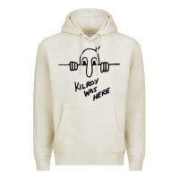 Oatmeal Heather Kilroy was here (on RedBubble) gift Premium Hoodie - PixelWave