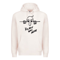 Pale Pink Kilroy was here (on RedBubble) gift Premium Hoodie - PixelWave