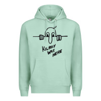 Seafoam Kilroy was here (on RedBubble) gift Premium Hoodie - PixelWave