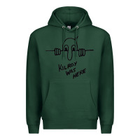 Sports Green Kilroy was here (on RedBubble) gift Premium Hoodie - PixelWave