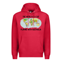 Cardinal the world is a cat playing with australia 2020 shirt Premium Hoodie - PixelWave