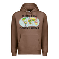 Chestnut the world is a cat playing with australia 2020 shirt Premium Hoodie - PixelWave