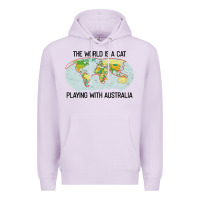Lilac the world is a cat playing with australia 2020 shirt Premium Hoodie - PixelWave