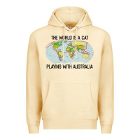Pina Colada the world is a cat playing with australia 2020 shirt Premium Hoodie - PixelWave