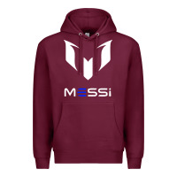 Burgundy messi Premium Hoodie - PixelWave
