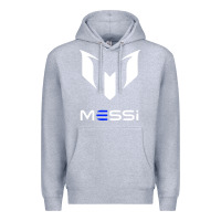Heather Grey messi Premium Hoodie - PixelWave