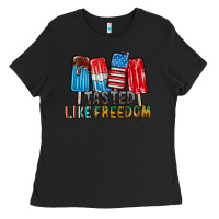 Black tasted like freedom Ladies Tee - RacoonDesign