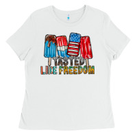 White tasted like freedom Ladies Tee - RacoonDesign
