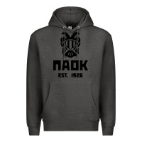 Charcoal Heather paok merch Premium Hoodie - PixelWave