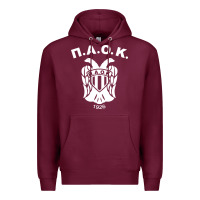 Burgundy paok merch Premium Hoodie - PixelWave