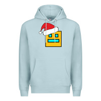 Blue Mist Geometry Dash Premium Hoodie - PixelWave