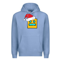 Colony Blue Geometry Dash Premium Hoodie - PixelWave