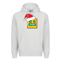 Dove Grey Geometry Dash Premium Hoodie - PixelWave