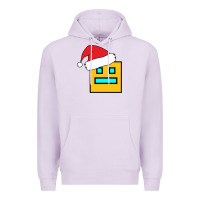 Lilac Geometry Dash Premium Hoodie - PixelWave