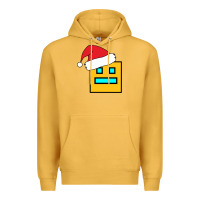 Mustard Geometry Dash Premium Hoodie - PixelWave