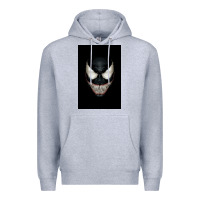 Heather Grey The venom Premium Hoodie - PixelWave