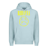 Blue Mist Grunge Rihanna Premium Hoodie - PixelWave