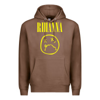 Chestnut Grunge Rihanna Premium Hoodie - PixelWave