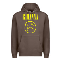 Coffee Grunge Rihanna Premium Hoodie - PixelWave