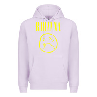 Lilac Grunge Rihanna Premium Hoodie - PixelWave