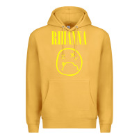 Mustard Grunge Rihanna Premium Hoodie - PixelWave