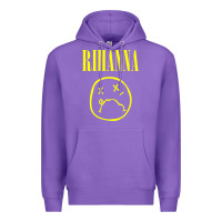 Purple Grunge Rihanna Premium Hoodie - PixelWave