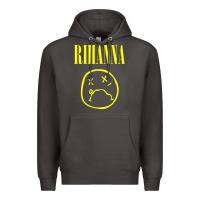 Smoke Grunge Rihanna Premium Hoodie - PixelWave