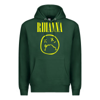 Sports Green Grunge Rihanna Premium Hoodie - PixelWave
