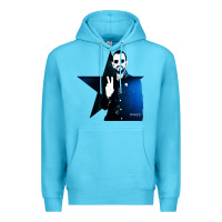 Ocean Blue ringo starr 01 Premium Hoodie - PixelWave