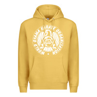 Antique Gold World Oyama Karate Organization ( white ) Premium Hoodie - PixelWave