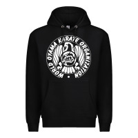 Black World Oyama Karate Organization ( white ) Premium Hoodie - PixelWave