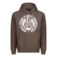 Coffee World Oyama Karate Organization ( white ) Premium Hoodie - PixelWave
