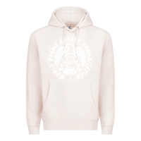 Pale Pink World Oyama Karate Organization ( white ) Premium Hoodie - PixelWave