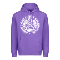 Purple World Oyama Karate Organization ( white ) Premium Hoodie - PixelWave