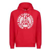 Red World Oyama Karate Organization ( white ) Premium Hoodie - PixelWave
