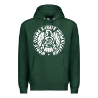 Sports Green World Oyama Karate Organization ( white ) Premium Hoodie - PixelWave