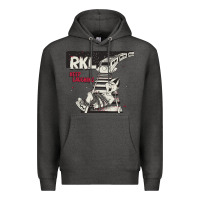 Charcoal Heather RKL Keep Laughing Essential Premium Hoodie - PixelWave