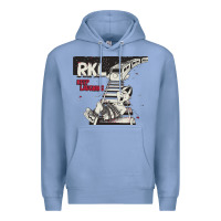 Colony Blue RKL Keep Laughing Essential Premium Hoodie - PixelWave