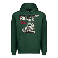 Sports Green RKL Keep Laughing Essential Premium Hoodie - PixelWave