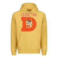 Antique Gold i love the d broncos football quote Premium Hoodie - PixelWave