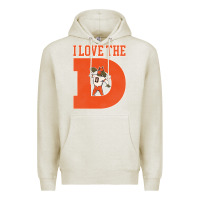 Oatmeal Heather i love the d broncos football quote Premium Hoodie - PixelWave