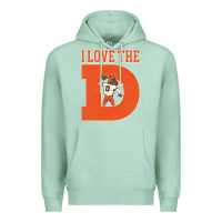 Seafoam i love the d broncos football quote Premium Hoodie - PixelWave