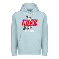 Blue Mist because i fuck the fish Premium Hoodie - PixelWave