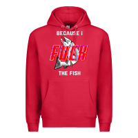 Cardinal because i fuck the fish Premium Hoodie - PixelWave