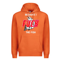 Carrot because i fuck the fish Premium Hoodie - PixelWave